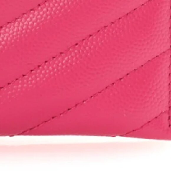Saint Laurent Fuchsia Quilted Pouch - Picture 5 of 5